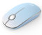 Seenda Wireless Mouse, 2.4GHz Silent Mouse with USB Receiver, 18 month battery life, 1600 DPI Optical Tracking, Portable Computer Mice for Laptop PC Notebook- blue gradient white