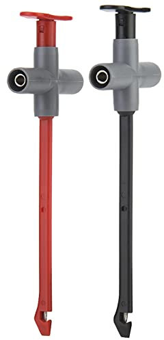 Lwuey Multimeter Prüfsonden, Messleitungen Test Sonde 4mm Buchse für Bananenstecker Piercing-Nadel Isolierte Abnehmbare Prüfspitzen Prüfung Spannungsprüfer Strommessgerät Testkabel Messgerät Zubehör