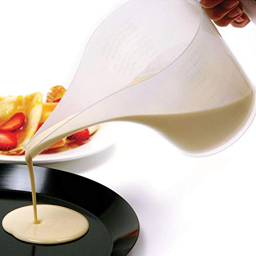 Messtrichterkrug, 1000 Ml Trichterkrug, Transparenter Messbecher mit Mundspitze für Marmelade, Teig, Sirup, Messkrüge mit Trichtertüllen in Transparent (Wie gezeigt)
