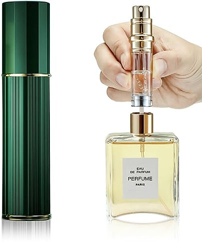 Movstriker Perfume Atomiser Refillable, Travel Size Mini Perfume Refill Bottles Portable Empty Perfume Bottles, Leak Proof Atomiser Perfume Spray for Women and Man, 5ml(Green)