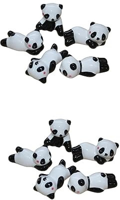Warmhm 10stücke Panda Essstäbchenhalter Für Küche Niedliche Panda-Dekoration Ornamente Für Tisch Und Landschaften Als Für Wohnraumgestaltung