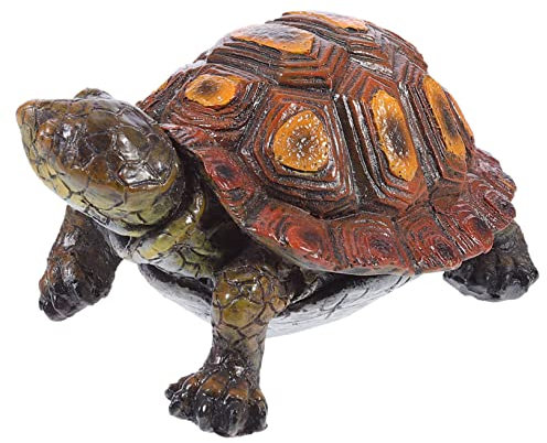 SEWOART simulierte Schildkrötenverzierung Mini-Gartenfiguren Aquarium- terassendeko aussendeko Ornament Schildkrötenfigur Schildkröte aus Harz draussen Dekorationen