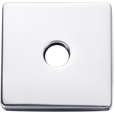 QUARKZMAN Flangia Braccio Doccia Quadrata, Piastra Copertura Acciaio Inossidabile 3.5, Piastra Copertura Lavello Adatta Coprire Spazi Fori, per Tubi Standard Diametro 20mm, Argento