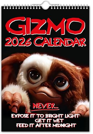 Kalendern King // Gizmo - Gremlins - 2025 Väggkalender (Fullfärg, A4-storlek)