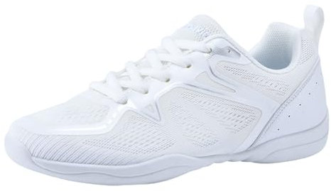 Kraftpaid Cheerleader-Schuhe,Weiß Cheerleading Schuhe,Varsity Cheerleader Schuhe,Feuchtigkeitstransport,Mit StoßDäMpfung,rutschfeste,FüR Cheerleading,FußBall,Gymnastik,Volleyball,KunstprüFungen