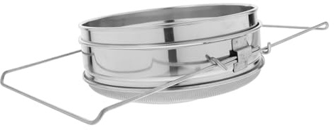 CIMAXIC Edelstahlsieb Mit Griff Als Filter Für Honig in Küche Oder Bienenzucht Doppel Sieb Für Schleuder Und Extraktor