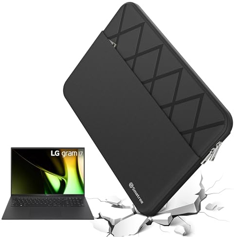 Smatree 17 inch Laptop Sleeve for LG gram 17 | LG Protective Case with Accessory Pocket,Patented Shockproof Design (E612)