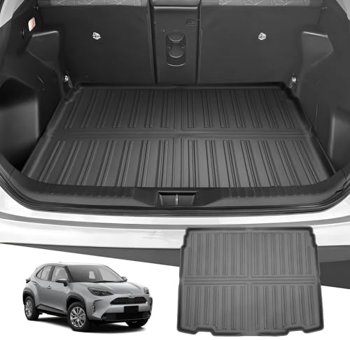 LUWU Compatible con Toyota Yaris Cross Hybrid 2021-2024 2025 Alfombra de Maletero TPE de Goma Alfombrilla de Protección Todo Clima Yaris Cross Cargo Liners Accesorios [Nivel Superior del Maletero]