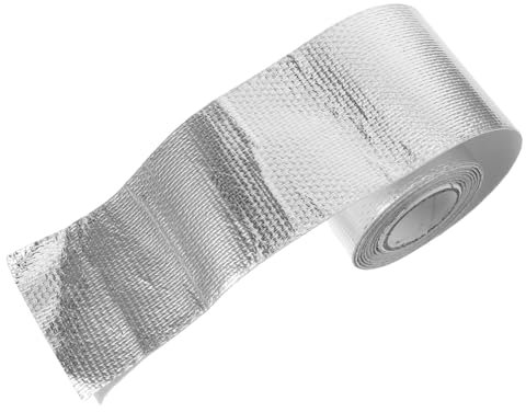LALADEFIEE Hitzeschutzband Für Autos Hochtemperatur-schutzband Selbstklebende Rolle Aluminiumfolienband Isolierband Für Motorraum Wärmebeständig Installieren Robust Und Langlebig