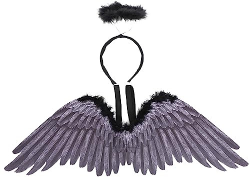 Yardenfun Conjunto De Diadema De Blancas Accesorio Para Disfraces De Ángel Para Mujer Para Fiestas De Halloween y Cosplay De Ángel