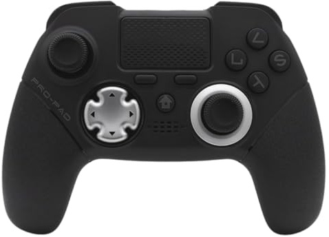 Generico Controller Wireless Senza Fili, Joypad Compatibile per PLAYS4, Bluetooth Controller con Vibrazione, Touchpad, Sensore, Ingresso Cuffie, Tasti Programmabili Dual Mode