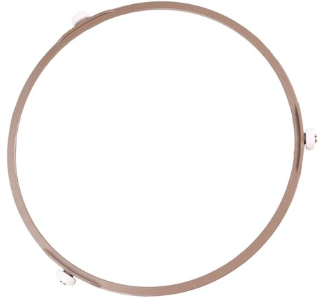 BESPORTBLE Drehteller für Gleichmäßiges Erhitzen Mikrowellen mit Kunststoff Rollenhalterung aus Glas und Drehfunktion Mikrowellen Stützrollenring Zufällige Farbe im Haushalt