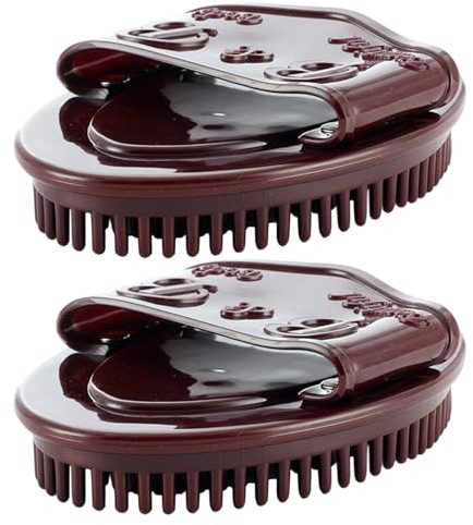 FIXOSHEE 2 pièces Brosse de Massage Méridienne pour Relaxation Tout Corps Outil Portable pour Dos Cou Jambes et Mollets Améliore la Texture Peau Set de Brosses de Massage Polyvalent pour