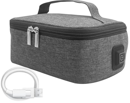 Lonchera eléctrica – de calefacción de alimentos USB | Calentador rápido de temperatura de 3 niveles, calentador de comidas portátil aislado, diseño impermeable resistente a las fugas, para