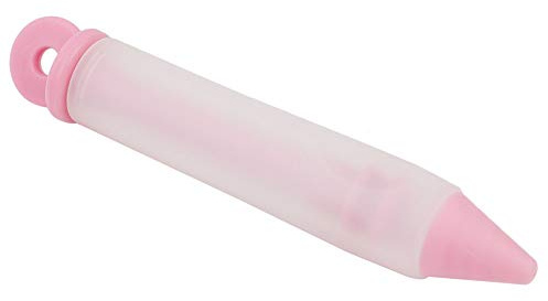 Saluaqui Icing Pen Cake Decorating Pen Icing Pen4 Nozzles Silicone Food Writing for Cake Decorating Chocolate Tools Dessert Art (Pink)