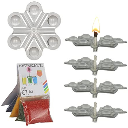 Schwimmlichter Kerzen selber machen mit Salatöl mit Decofarbe (Schwimmlichter, 5)