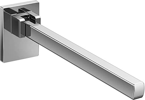 Emco LOFT Stütz-Klapp-Griff zum Schrauben, klappbarer Haltegriff, praktische Griffstange aus Aluminium, hochwertiger Stützgriff Chrom 60 cm