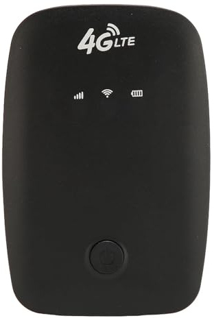 4G LTE Mobiler WLAN Hotspot, 3G 4G Pocket Mobile Hotspot mit SIM Kartensteckplatz, Entsperrter Drahtloser Internet Router, Unterstützt Bis zu 10 Benutzer
