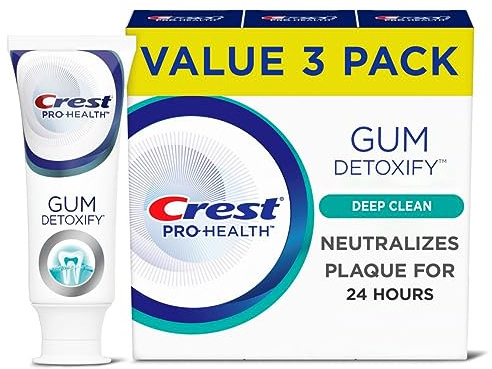 Crest Pro-Health Gum Detoxify Toothpaste, Deep Clean, 3.7 oz, Pack of 3