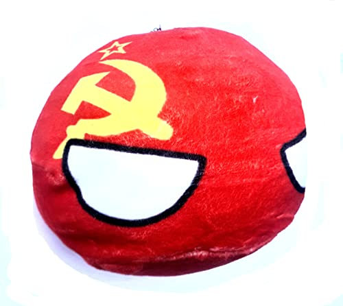 10cm Countryballs Country Ball Cute Soviet Union USSR Communist Hammer & Sickle Flag Cuddly Meme Ball Toy Gift