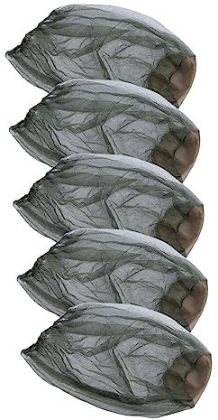Chapeau Moustiquaire Anti-Insectes 5 Pièces Vert en Nylon pour Extérieur