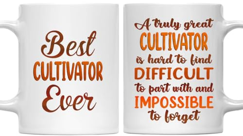 MONIZILUCKY Gifts For Cultivator - Best Cultivator Ever Mug - Cultivator Gifts - 11oz White Ceramic Mug for Office, Women, Men, Work Friends, Coworkers - Thanksgiving, Birthday, Christmas Gift