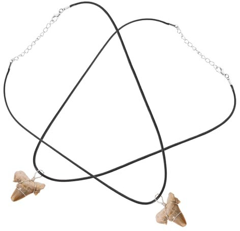 BCOATH Haifischzahn Anhänger Halskette Mit Scharfen Zähnen Für Männer Diy Schmuck Geschenk Aus Hochwertigem Material