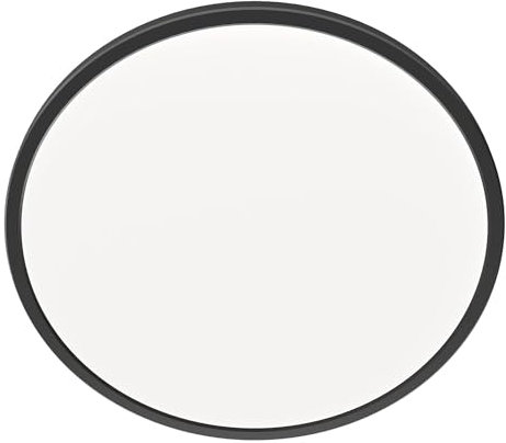 Ledvion - Foco de Techo Negro (Ø42cm, 24W, 2700K, 2040 Lumen) IP44, LED integrado, Foco de techo, Foco de superficie