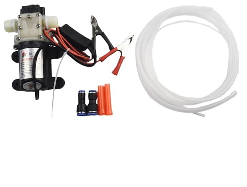 12V Electric Fuel Transfer Pumps For Diesel, Oil, Paraffin - Portable Self-priming Diaphragm Pumps For Cars, Tractors, Trucks (4.0 L/min, 0.8 MPa)