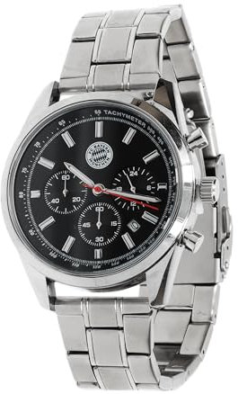 FC Bayern München I Chronograph Set I Armbanduhr I Erwachsene I Silber