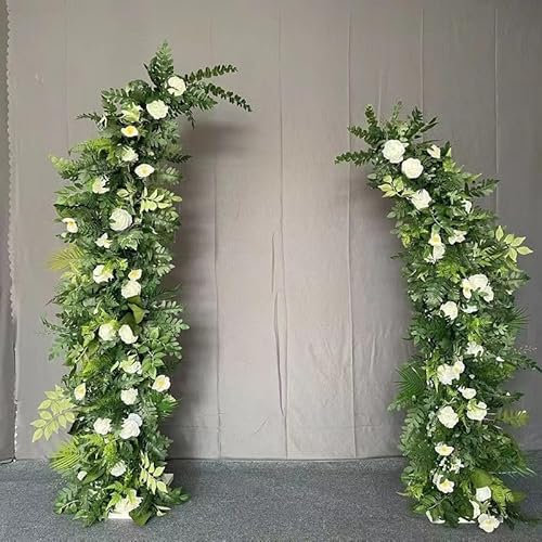 Supporto per arco a palloncino a mezza luna per matrimoni, feste di compleanno, decorazione da giardino curvo, supporto per fiori per celebrazioni di anniversario, supporto per sfondo interno ed