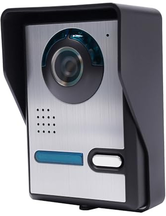 Intercomunicador con cámara, intercomunicador para puerta, sistema de timbre con cámara, mirilla de puerta, juego de timbre con pantalla LCD de 7 pulgadas, resistente a la intemperie, visión nocturna