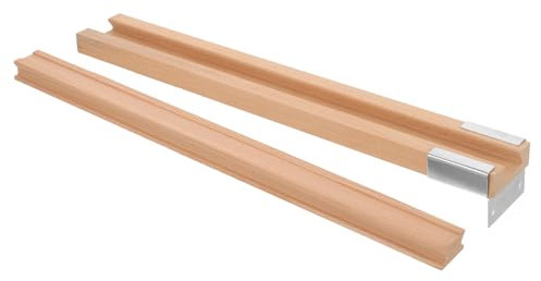 Holibanna Schubladenschiene Aus Holz Mit Leichtgängiger Gleitschiene Für Schränke Und Kommoden Einfache Montage Und Robuste Materialien Für Müheloses Öffnen Und Schließen