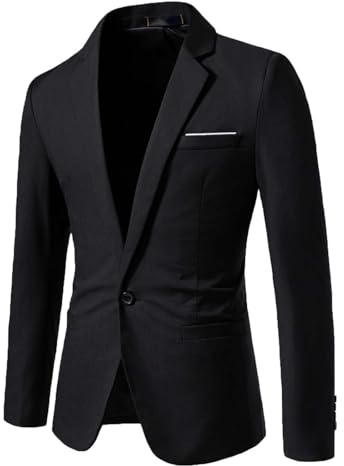 Sommer Sakko Herren Leicht, Jackett Herren Sportlich, Sommersakko Mit Knopfleiste Vorne Business Jacke Baumwolle Herrenblazer Casual Anzugsakko Locker Sportsakko Regular Fit Für Hochzeit & Freizeit