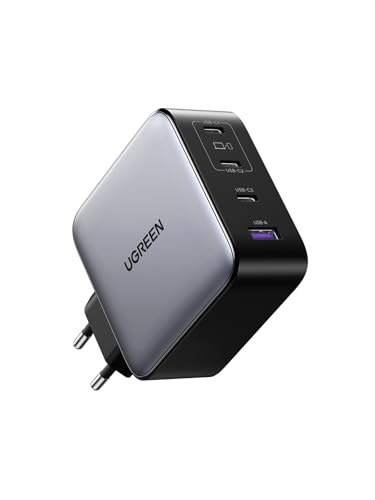 UGREEN Nexode 200W USB C-laddare, GaN-nätaggregat med 4 portar, ultimat 140W snabbladdningsblock, kompakt och universell för MacBook, iPhone 17-8, Galaxy-serien