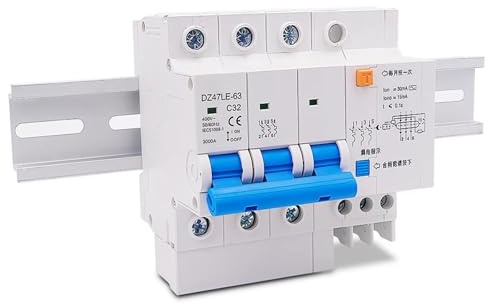 Disjoncteur différentiel triphasé DZ47LE-63 3P 400 V, protection contre les surcharges, 1 pièce(25A)