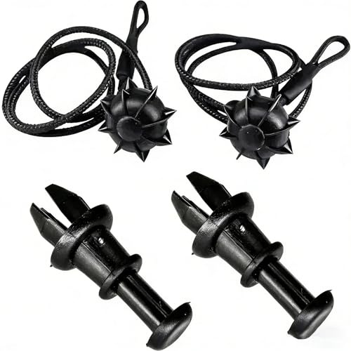 2 Stück Kofferraum Halteband Hutablage, Schwarz Band Halterung, Heckablage Strap Ersatz für Golf 6 MK6, Auto Universal Haltebänder, Kofferraumabdeckung für VW Golf 6 5 4, MK6, MK5, GTI R20