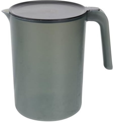 OSALADI Brocca per Acqua Fredda 2000Ml in Plastica Resistente con Manico e Coperchio Smontabile Brocca per Bevande Trasparente per Picnic Feste e Uso Quotidiano Riutilizzabile