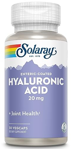 SOLARAY Hyaluronic Acid | Helps Support Healthy Joint Comfort and Skin Health | with Vitamin C | 30 VegCaps