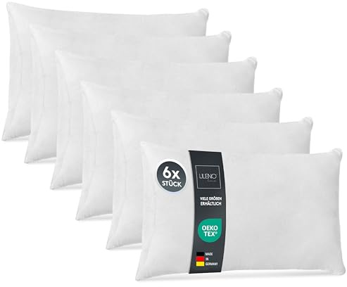 Set di 6 imbottiture per cuscini, in diverse dimensioni 30 x 50 cm