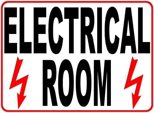 Electrical Room Sign. 12x18 Metal. Business Safety & Informational Signs.