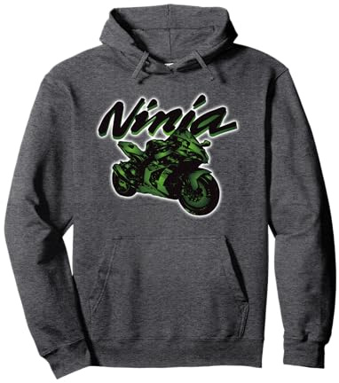 Sportbike Motorcycle Designs ZX10R Ninja Unisex Adult Mixed Gender Boys Black Long Sleeve Classic Fit Hoodie