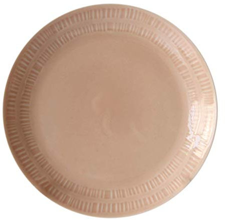 Tubayia Keramik Rund Servierteller Speiseteller Essteller Dessertteller Dekoteller für Obst, Brot, Snack (Rosa)