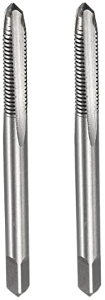 PATIKIL M4 x 0.7mm Filetto Fresatura Maschi 2 Pezzi H2 Acciaio ad Alta Velocità 3 Scanalature Dritte non Rivestito per Filettatura Maschiatura Strumento Fai Da Te Riparazioni Meccaniche