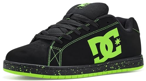 DC Shoes Gaveler lediga låga skateboardskor, Gaveler skridskor lediga låga skridskor herr, Svart grön anis, 44.5 EU