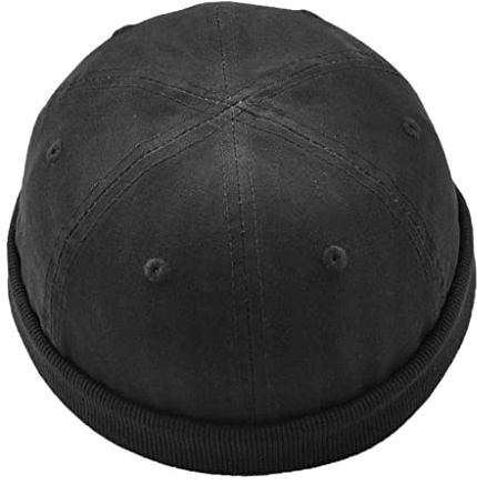 Baoblaze vintage Herren Dockercap Dockermütze Seemannsmütze Seglermütze Fischermütze Bikermütze Rollmütze Baumwollmütze Hafenmütze