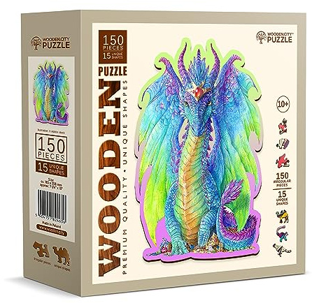 Wooden Puzzle: Magnificent Dragon