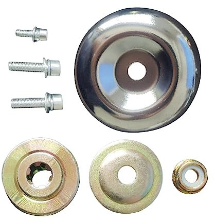 Fenteer Trimmerkopf-Adapter, Trimmer-Adapter-Sets, Metall-Gartenmaschinen-Aufsatz, Rasenmäher-Messer-Adapter für Freischneider, Rasentrimmer-