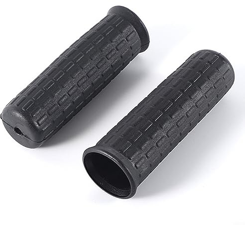 Gummigriffe für Schubkarren, rutschfest, stoßdämpfend, runde Rohre, Schwarz, 2 Stück, 122 x 32 mm