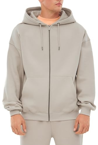 Johnny Urban Sweatjacke Damen & Herren - Caleb - Oversized Kapuzenjacke mit Reißverschluss - Unisex Zip Hoodie - Weiche Innenseite - Sweatshirt Jacke Mit Kapuze